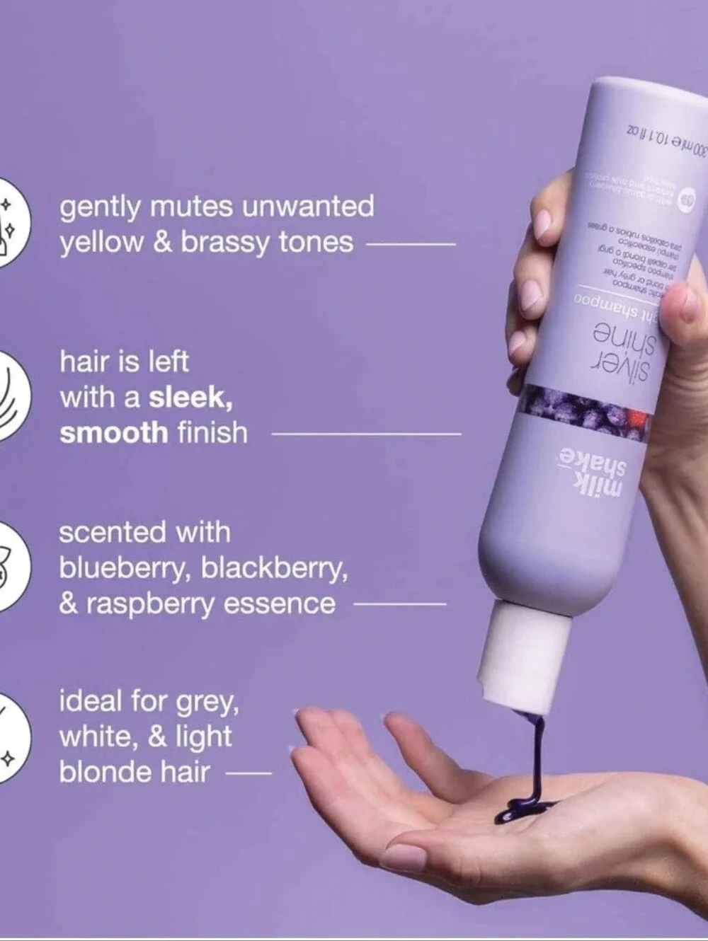 🌺MILK SHAKE SILVER SHINE - LIGHT SHAMPOO          BRAND NEW   10.1 FL OZ